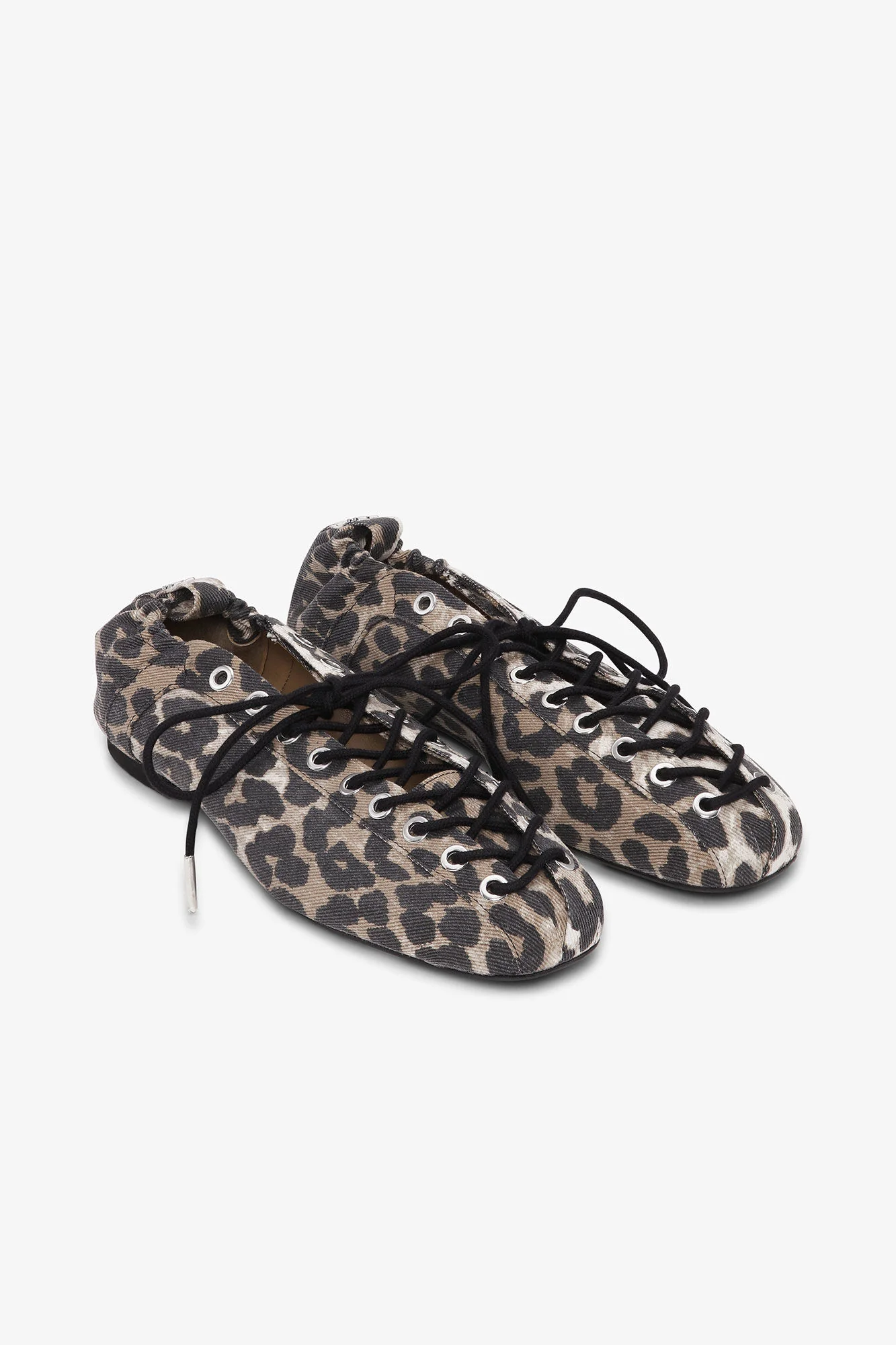 Ballerina Denim Print Lace Up - Image 2