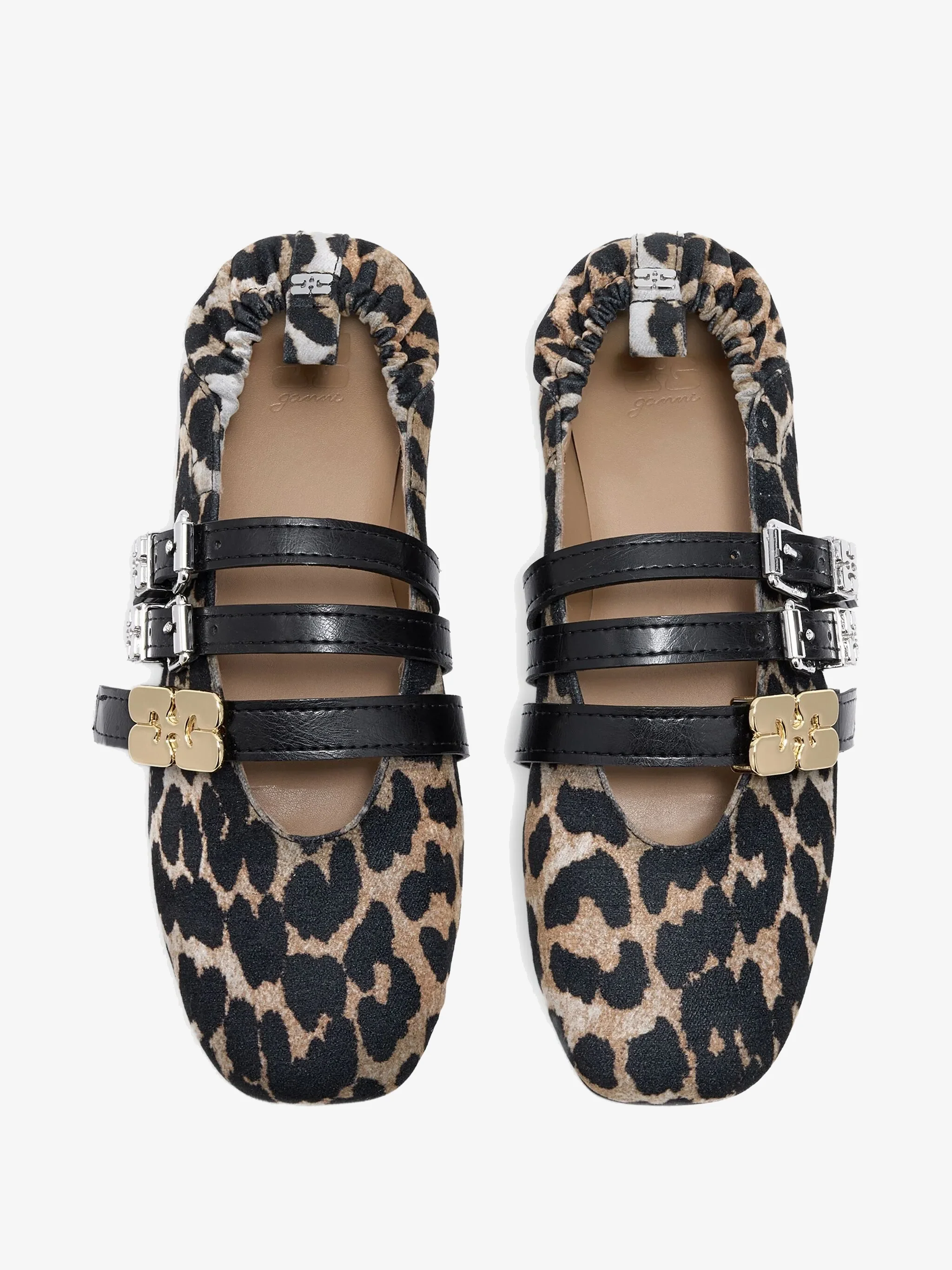 Ballerina Flocked Denim Printed Sue Triple - Image 3