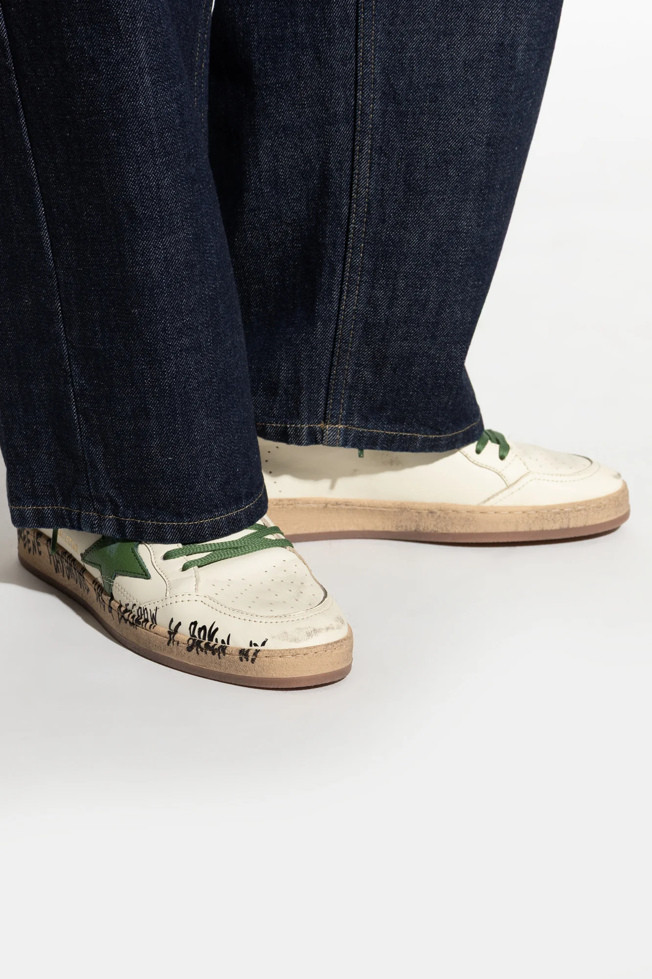 Zapatillas Golden Goose Ballstar Star And Heel Nappa Hombre - Image 3