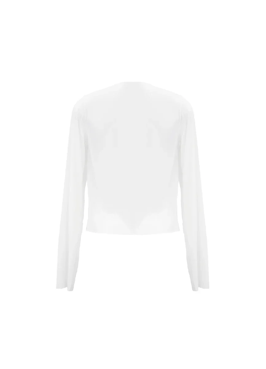 Blusa Mesh Carlota Solid Crystal Shore - Image 5