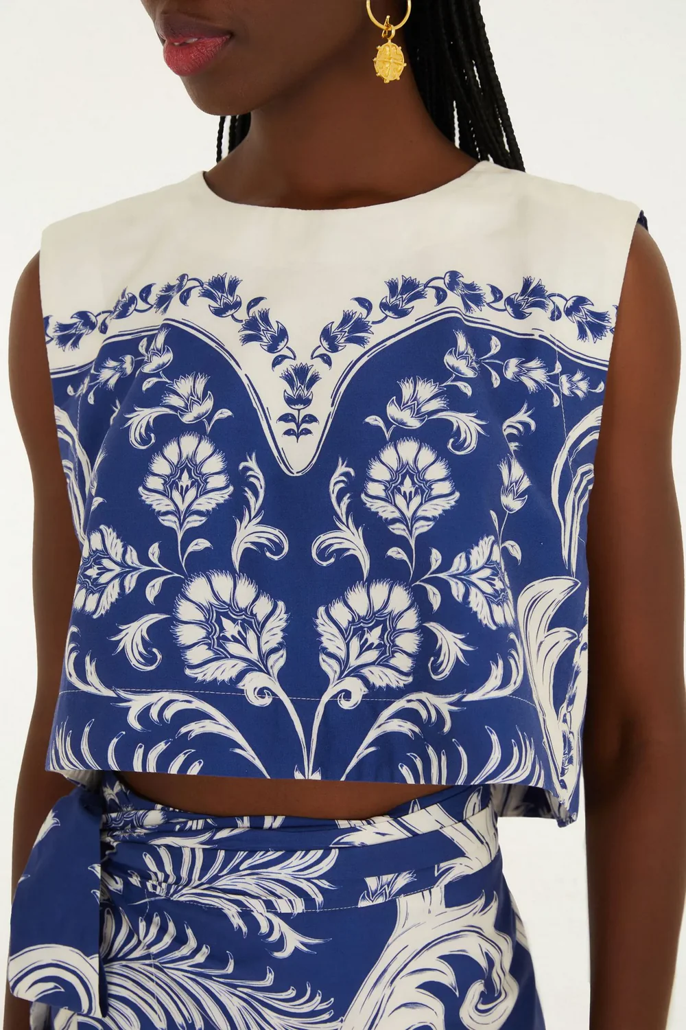 Blusa Quadrada Estampada Santorini - Image 2