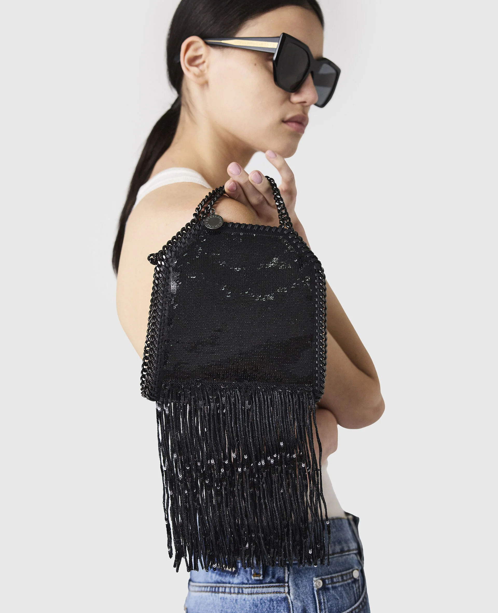 Bolso Tiny Falabella Sequin Fringes - Rock Edition London - Image 6