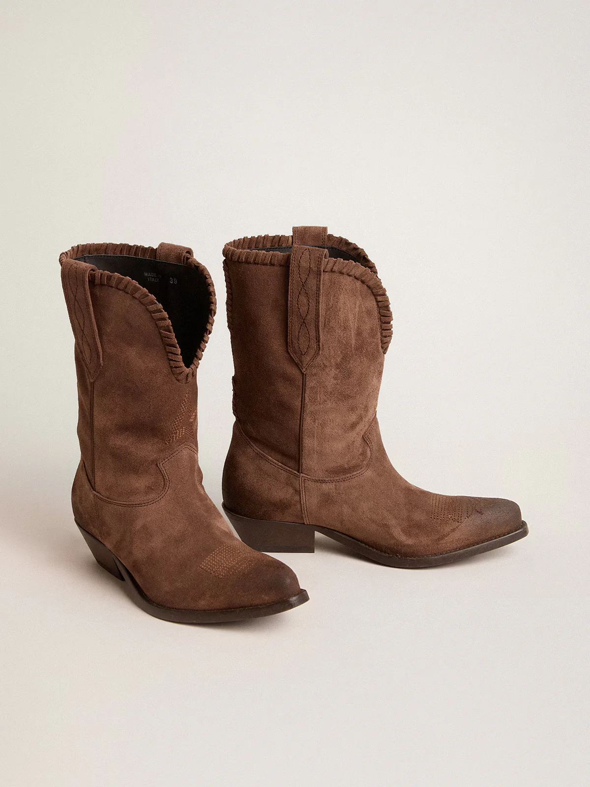Bota Golden Goose Wish Star Low Threads Waxed Suede Upper - Image 2