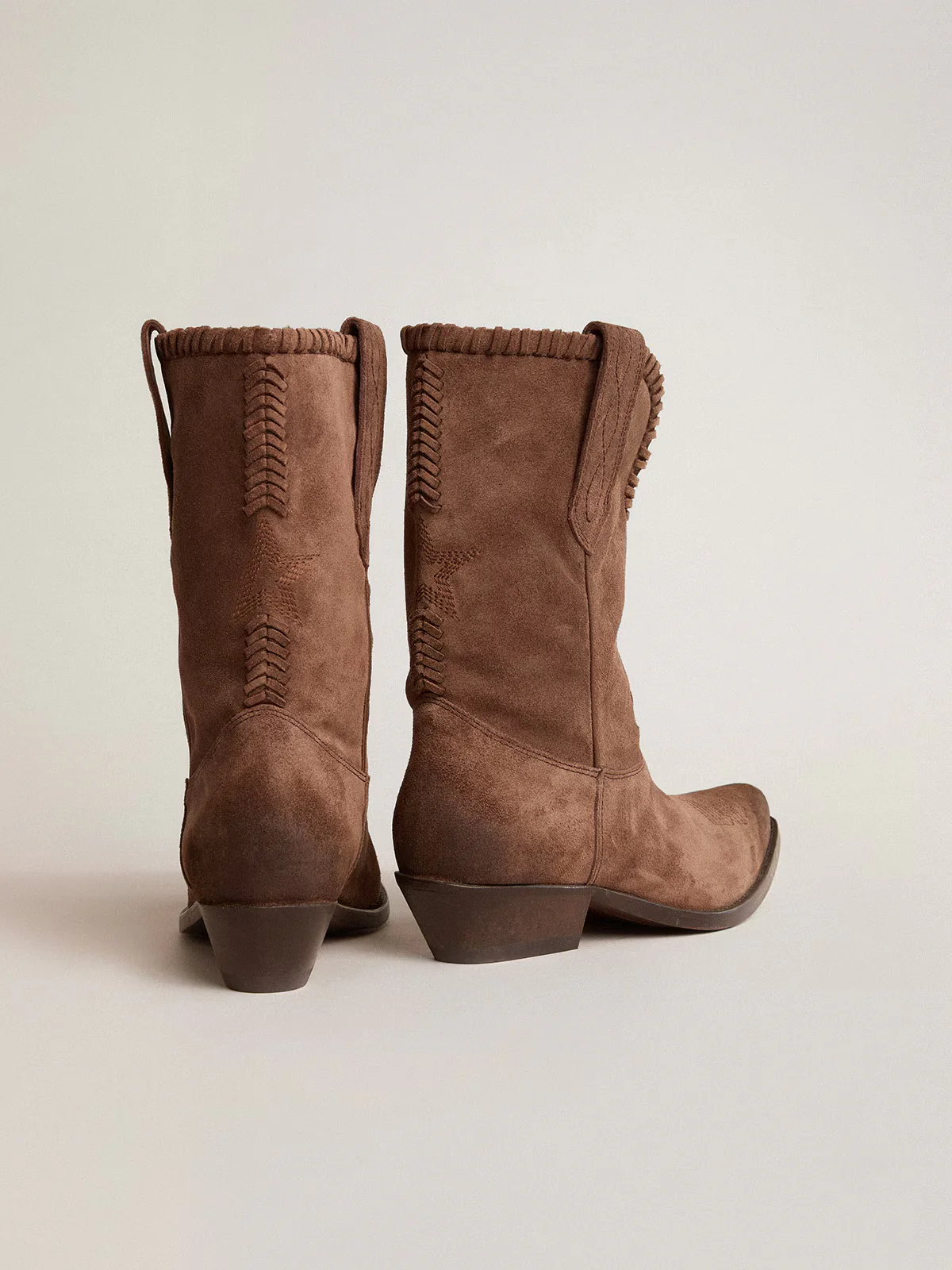 Bota Golden Goose Wish Star Low Threads Waxed Suede Upper - Image 4