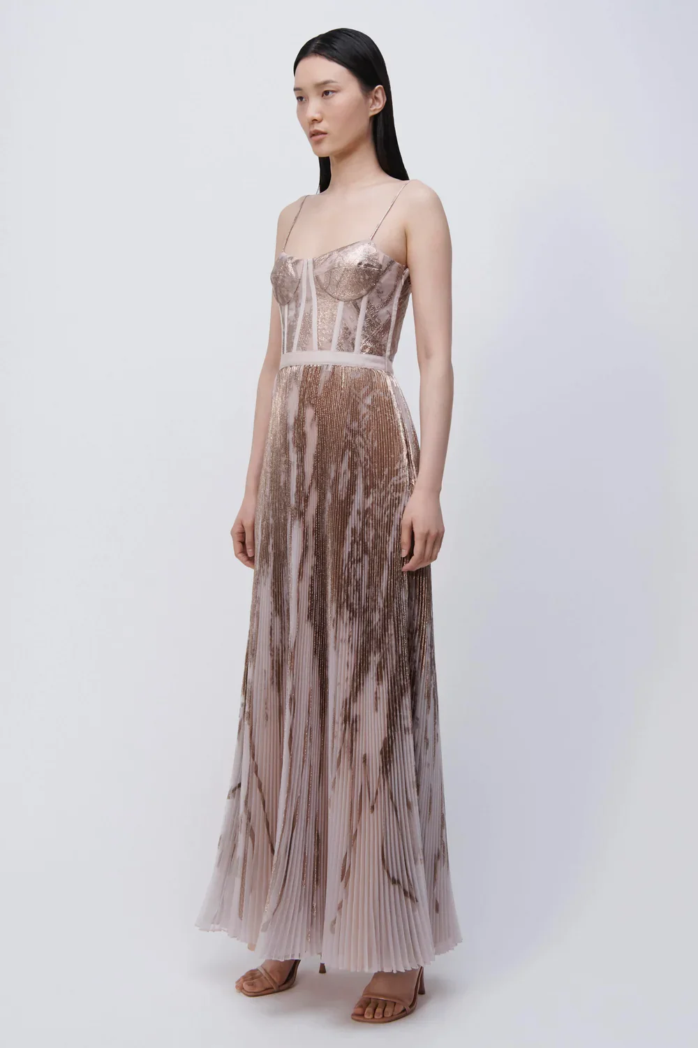 Maxi Brielle Bustier Gown Blush - Image 2