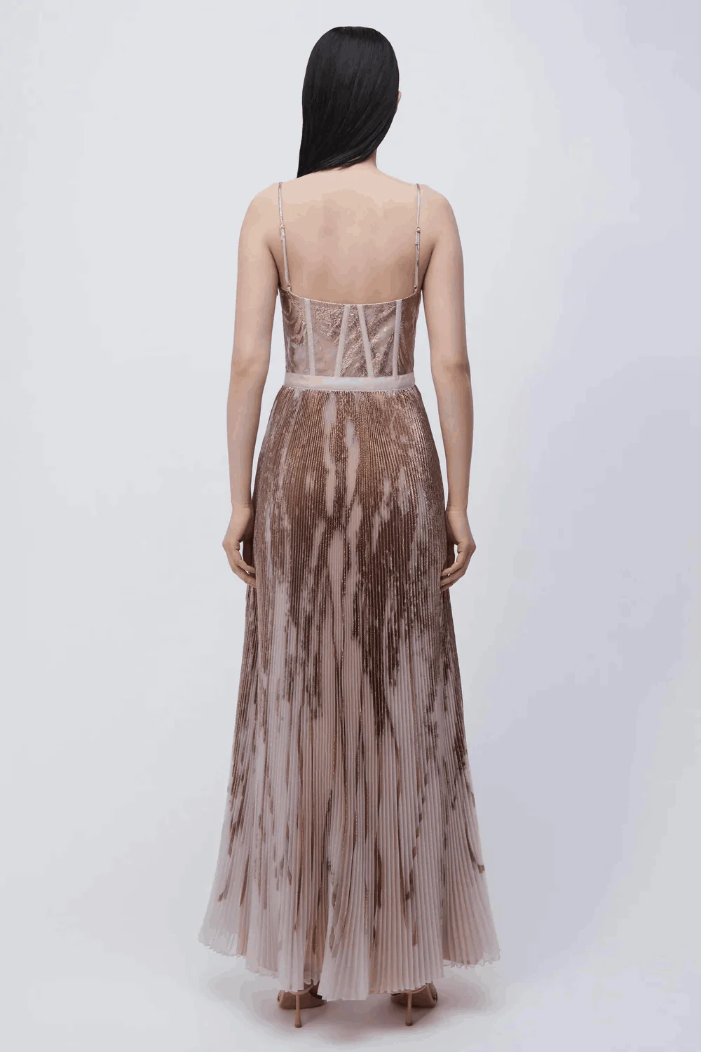 Maxi Brielle Bustier Gown Blush - Image 3