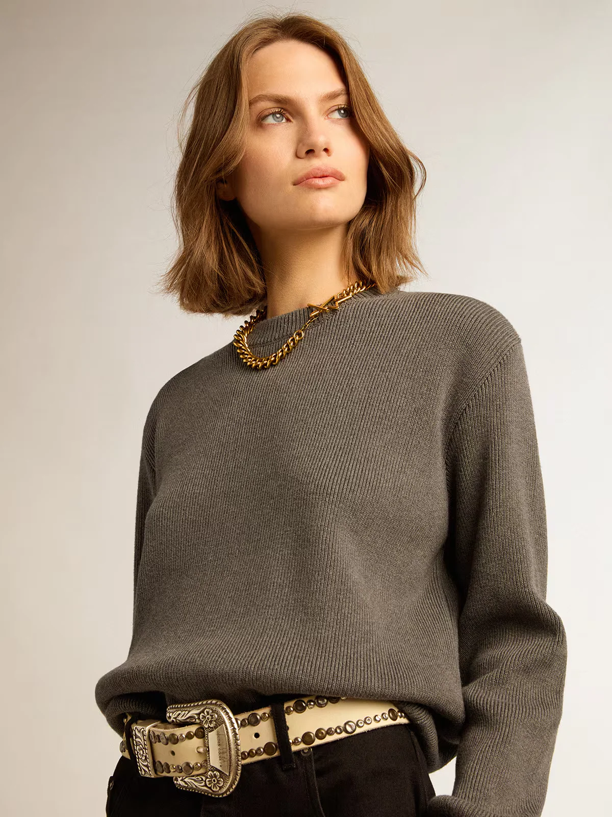 Jersey Golden W Boyfriend Knit Cotton With Logo Mujer - Image 3