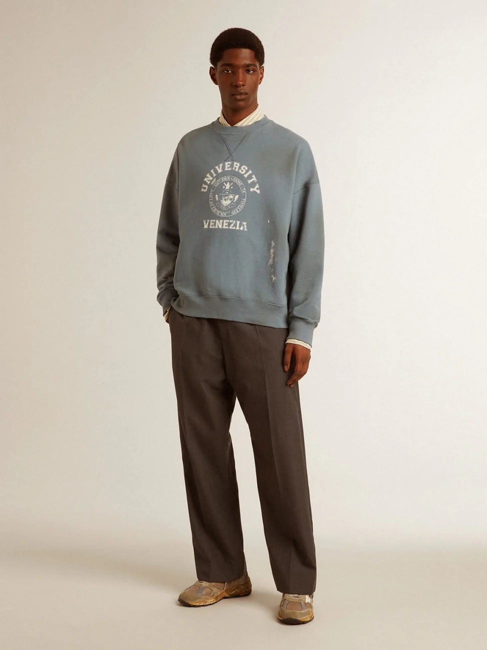 Jersey Journey Mujer Crew Neck Vintage College Print - Image 6