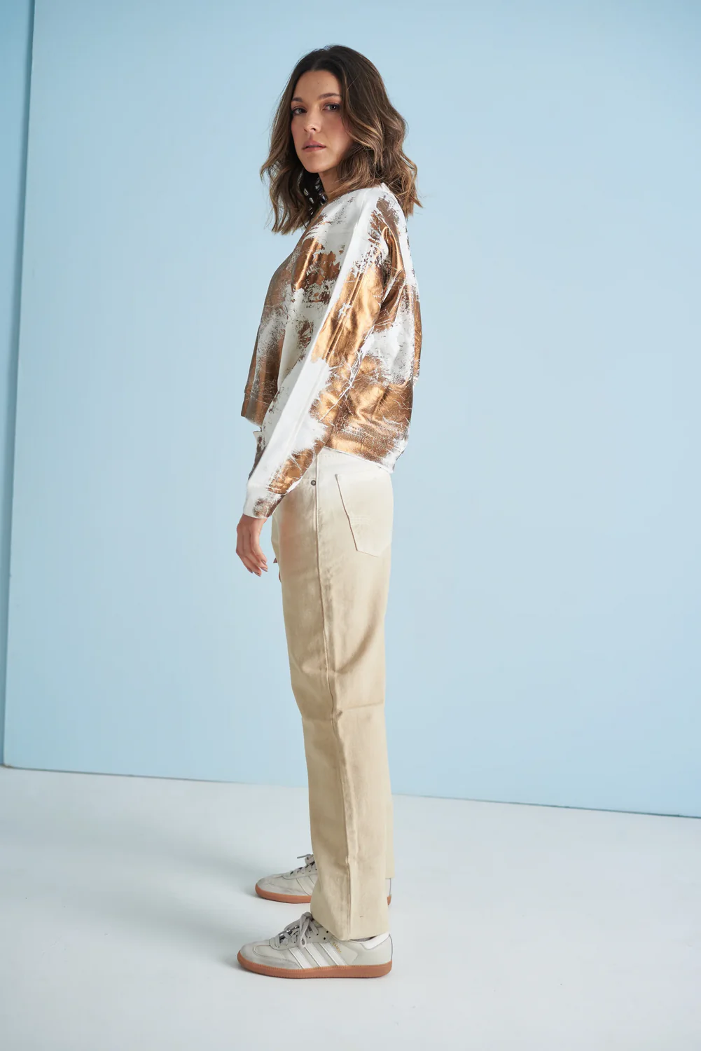 Jersey Shiny Crew Neck - Image 4