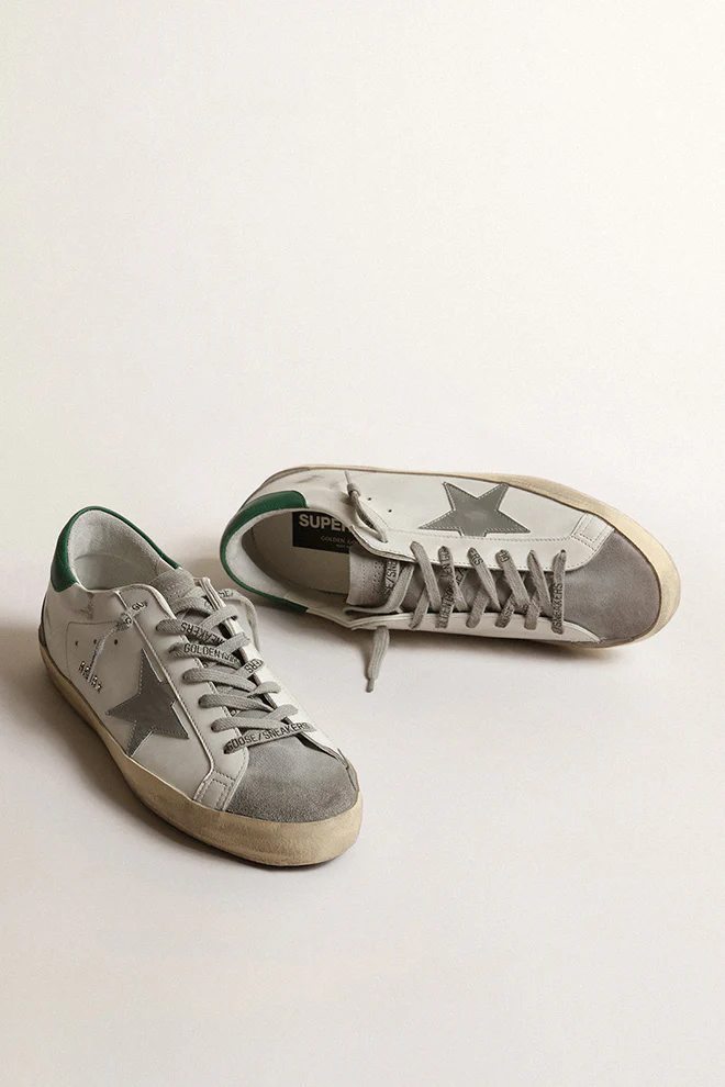 Zapatillas Golden Goose Super-Star Leather Upper And Heel Suede Toe Hombre - Image 2