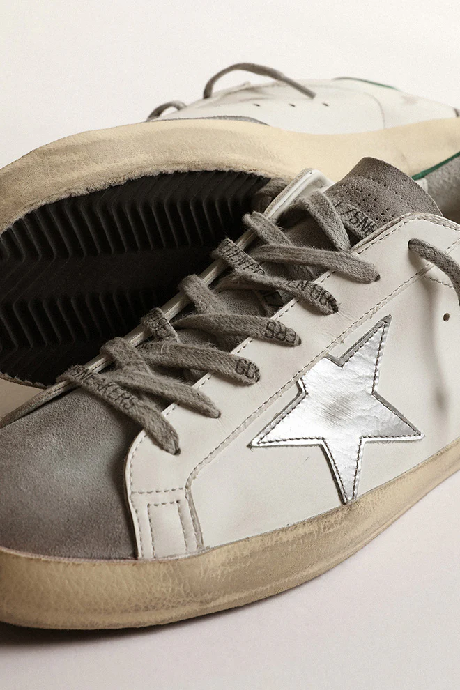 Zapatillas Golden Goose Super-Star Leather Upper And Heel Suede Toe Hombre - Image 4