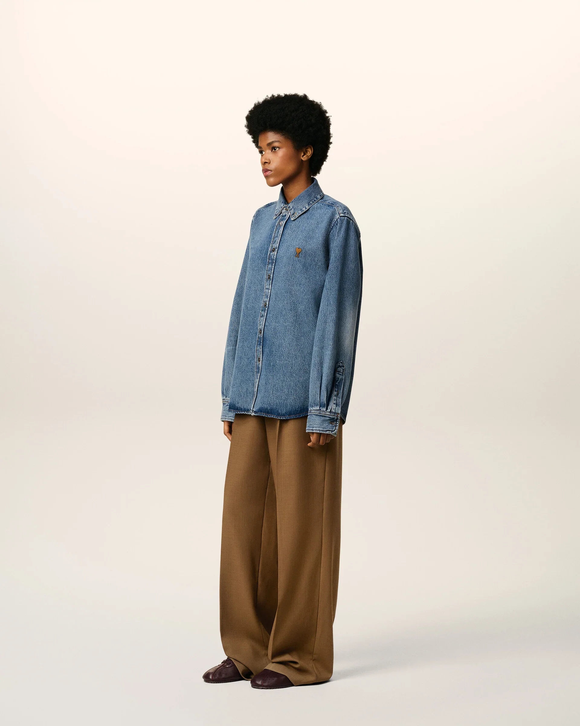 Camisa Ami De Coeur De Algodón Vaquero Unisex - Image 3