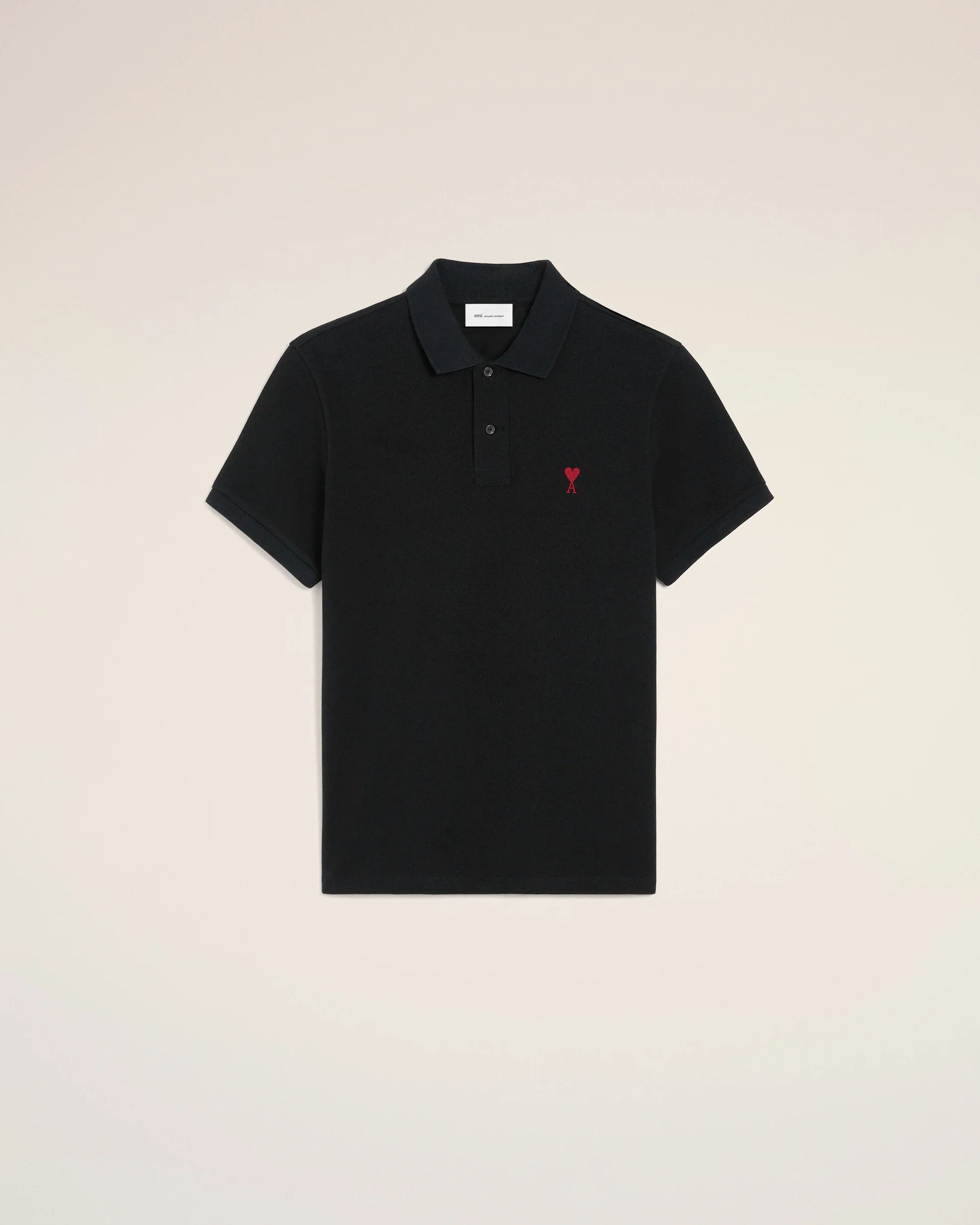 Polo De Algodón Negro Ami De Coeur Unisex - Image 6