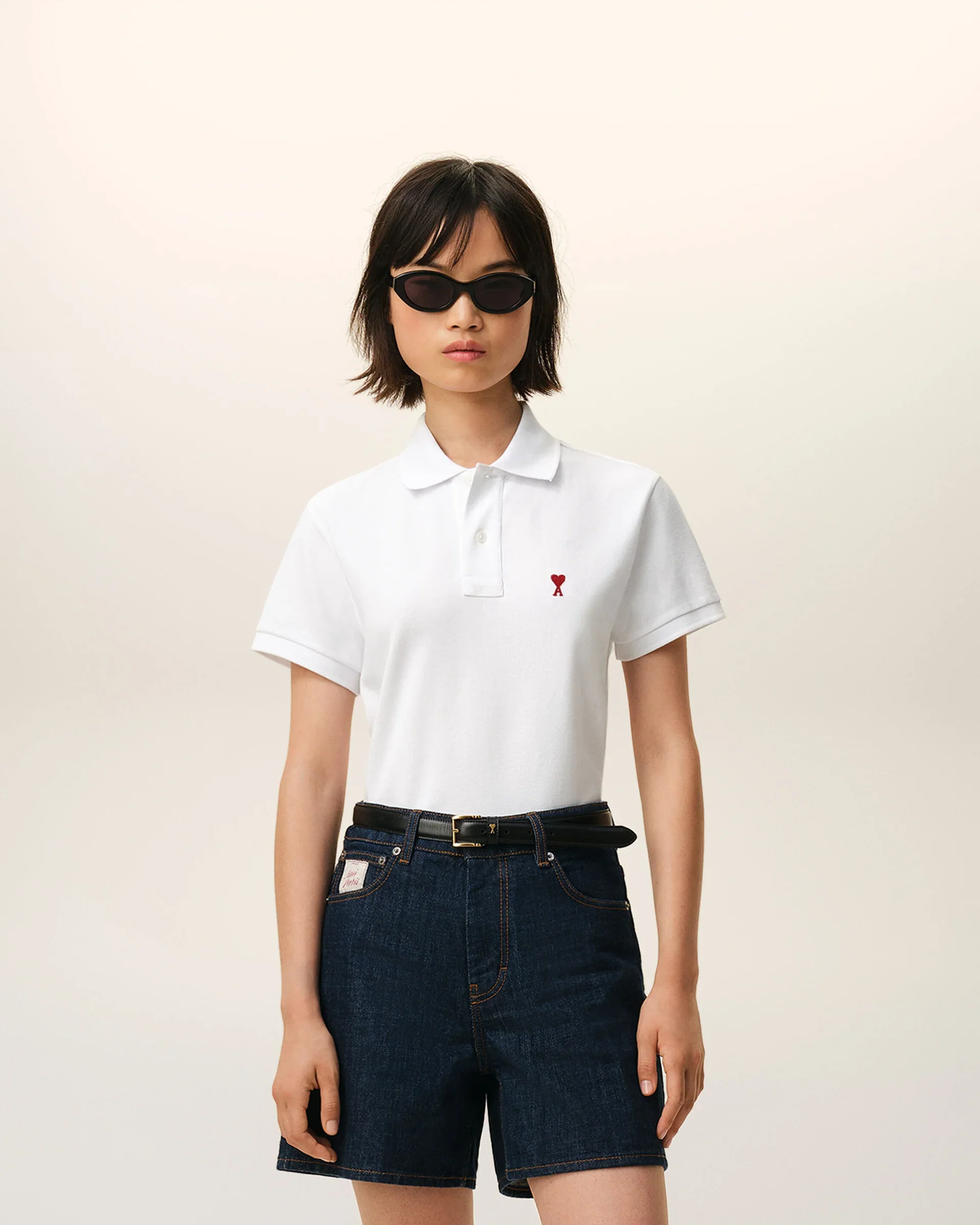 Polo De Algodón Negro Ami De Coeur Unisex - Image 4