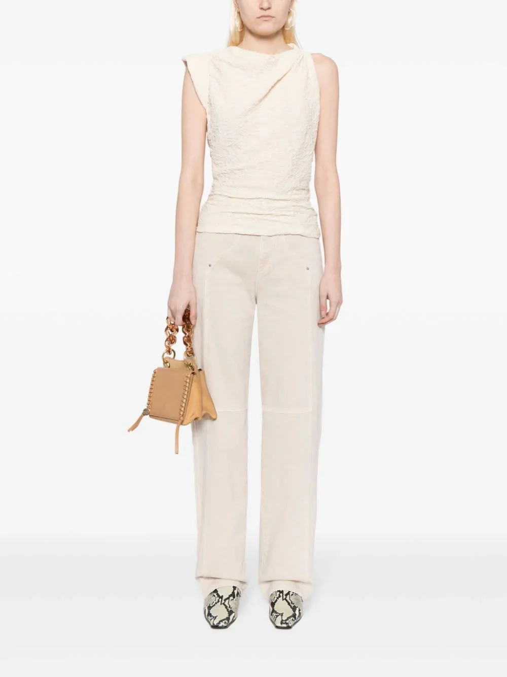 Camisa Fabiena Ecru Mainline - Image 5