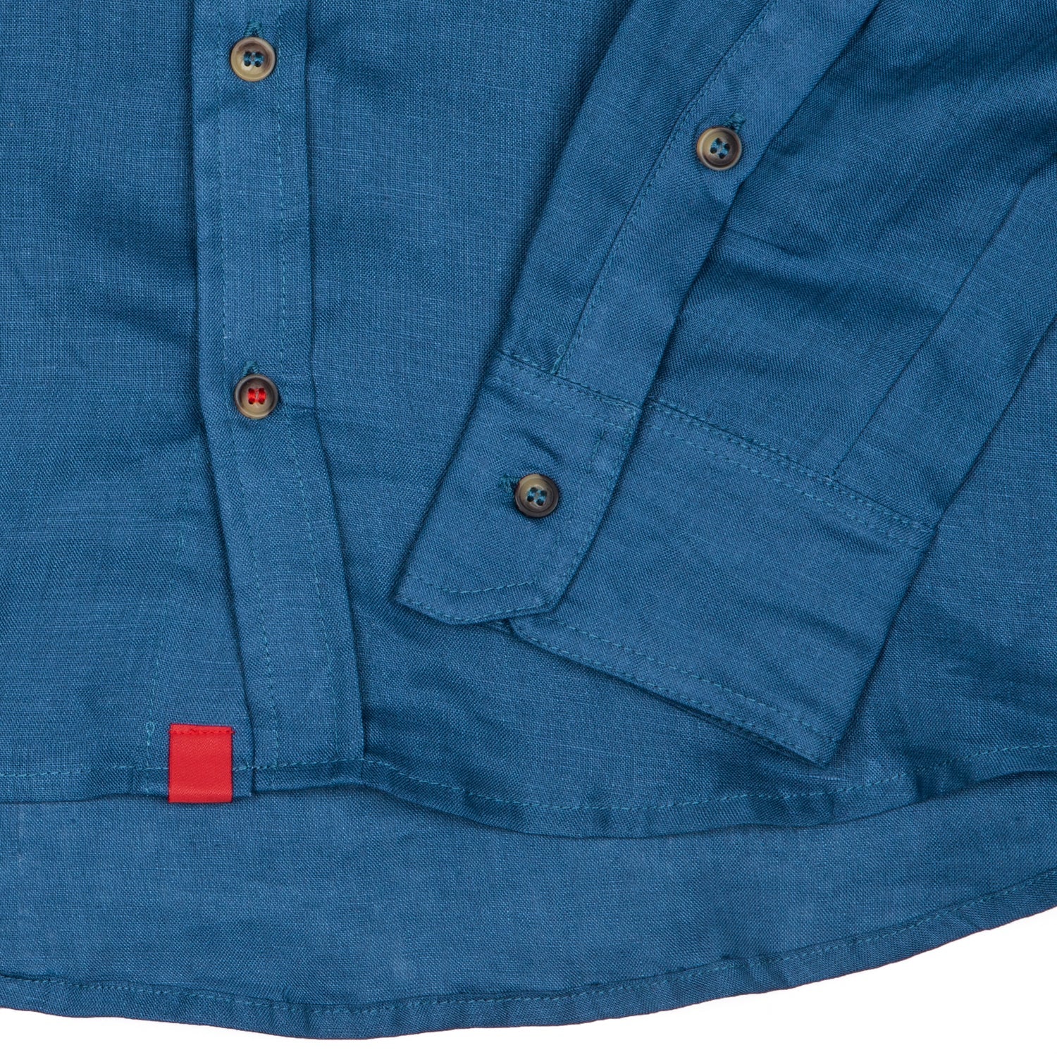 Camisa Lino Azul Marino - Image 3