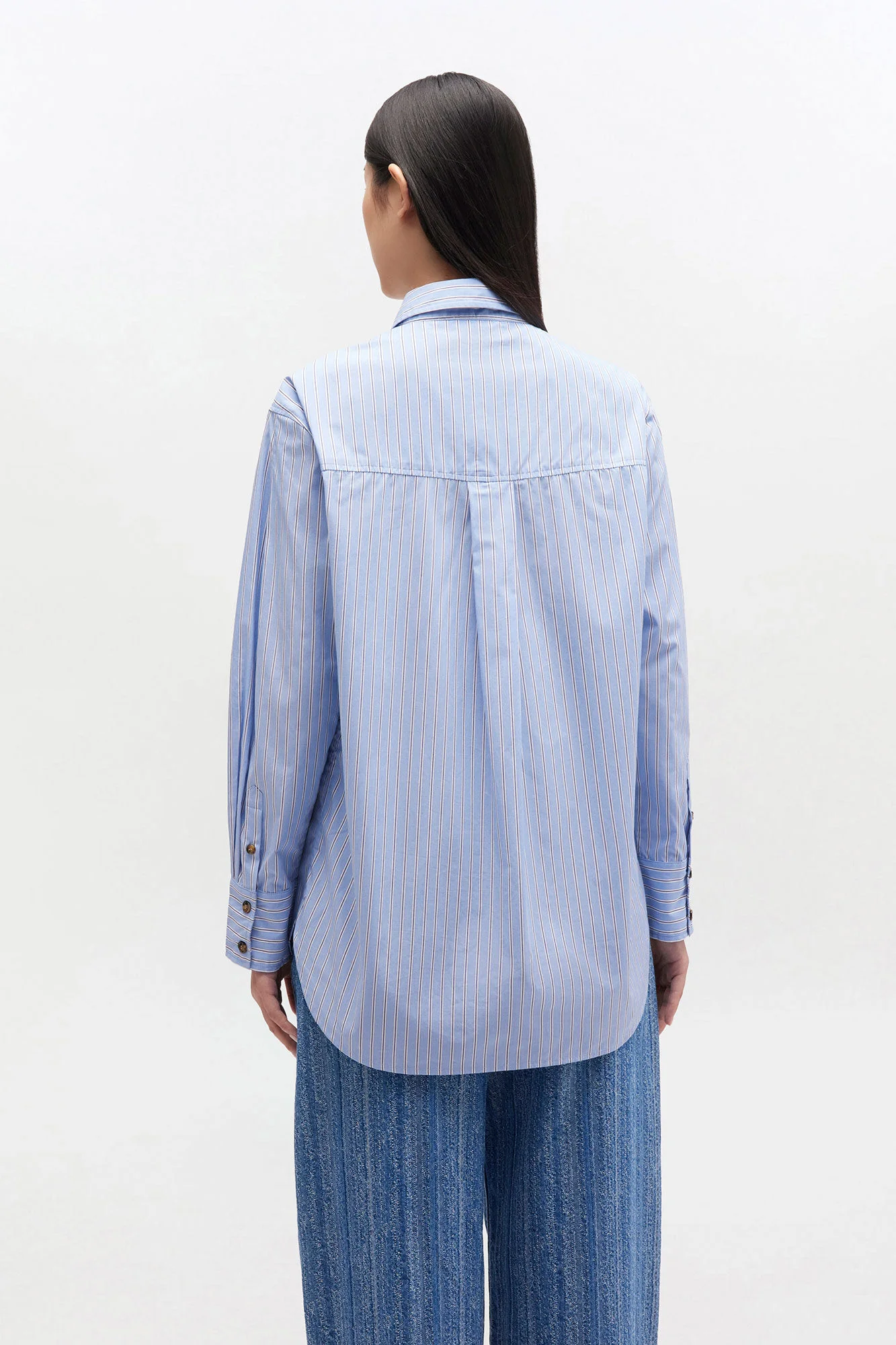 Camisa Oversized Stripe Cotton - Image 3