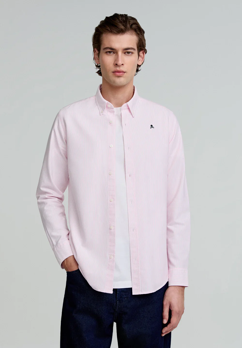 Camisa Oxford Calavera Contraste - Image 4