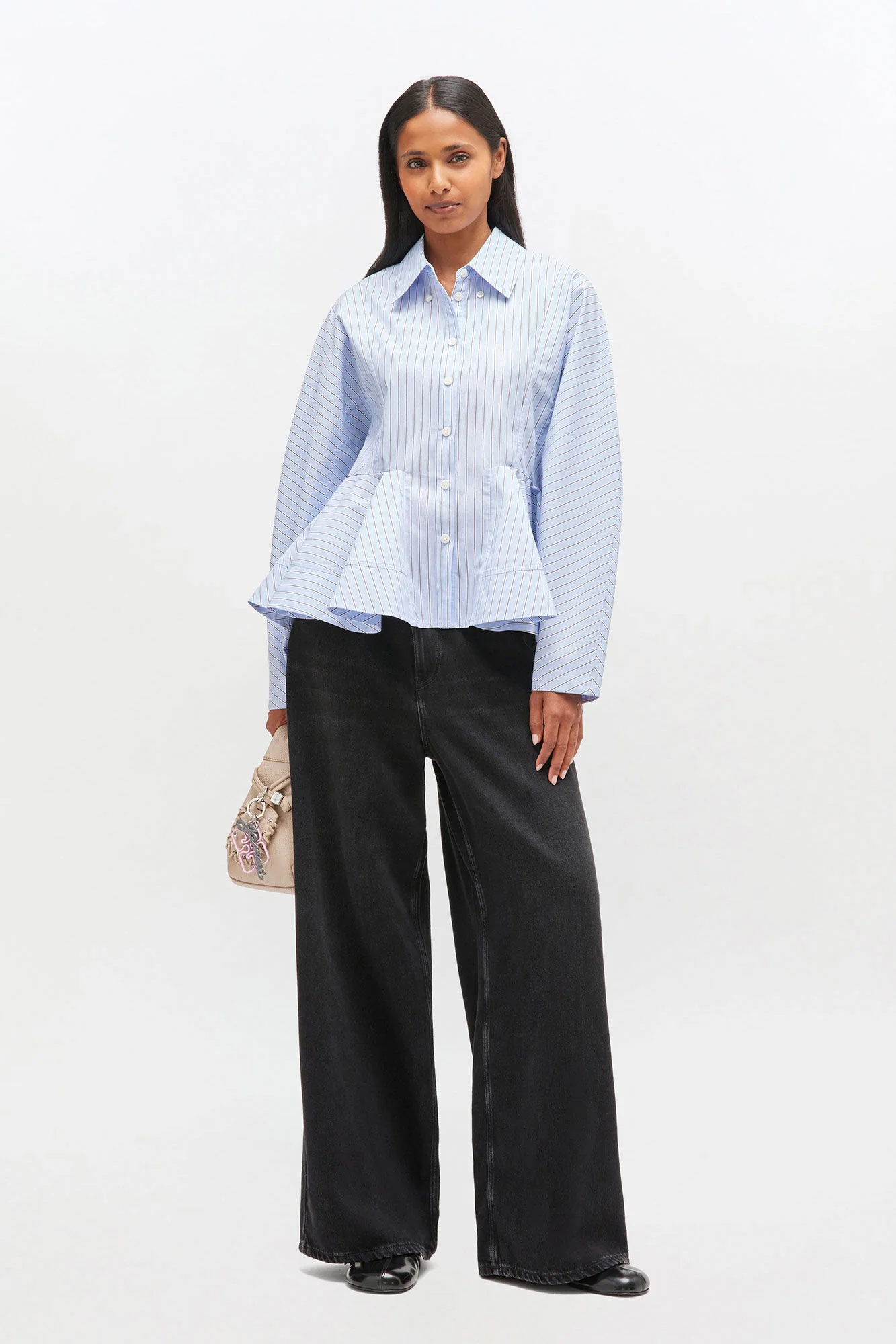 Camisa Peplum Stripe Cottom - Image 2