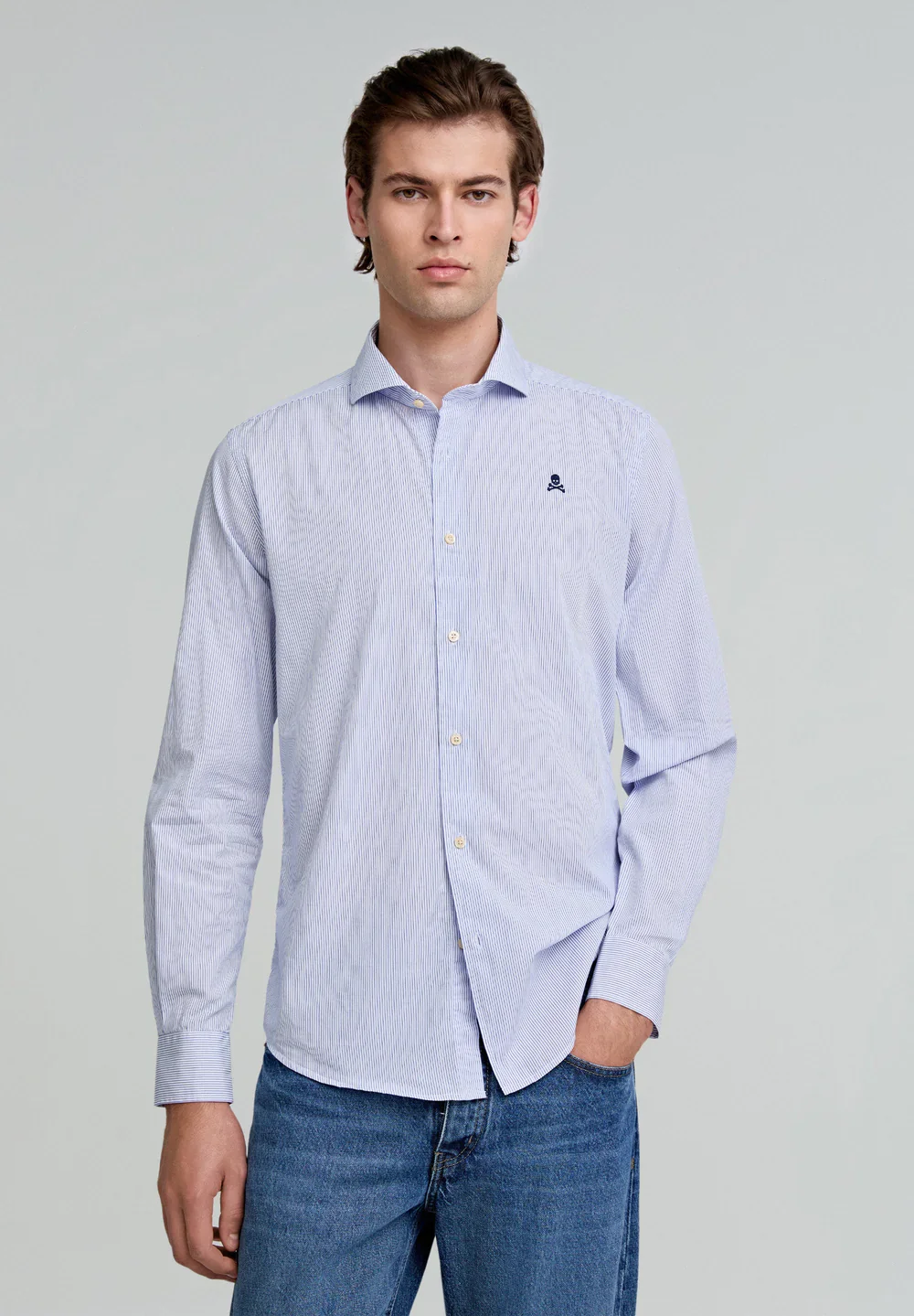 Camisa White Blue Stripes - Image 4