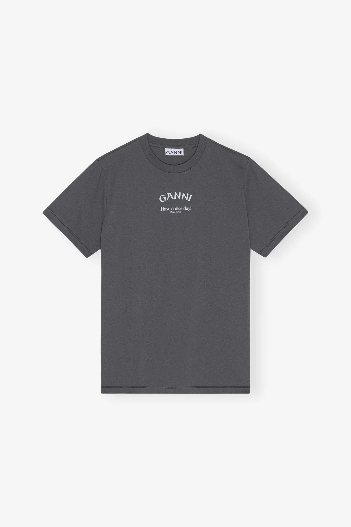 Camiseta Basic Jersey Ganni Relaxed - Image 5