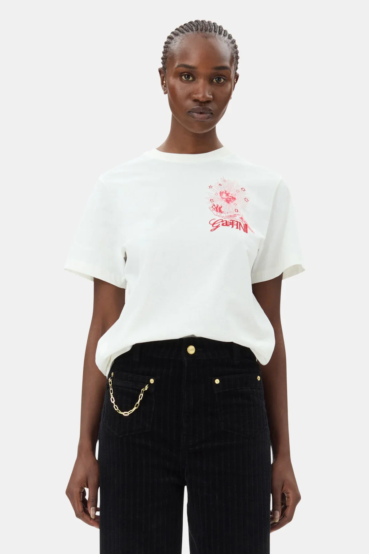 Camiseta Básica Holgada Con Póster Celestial - Image 2