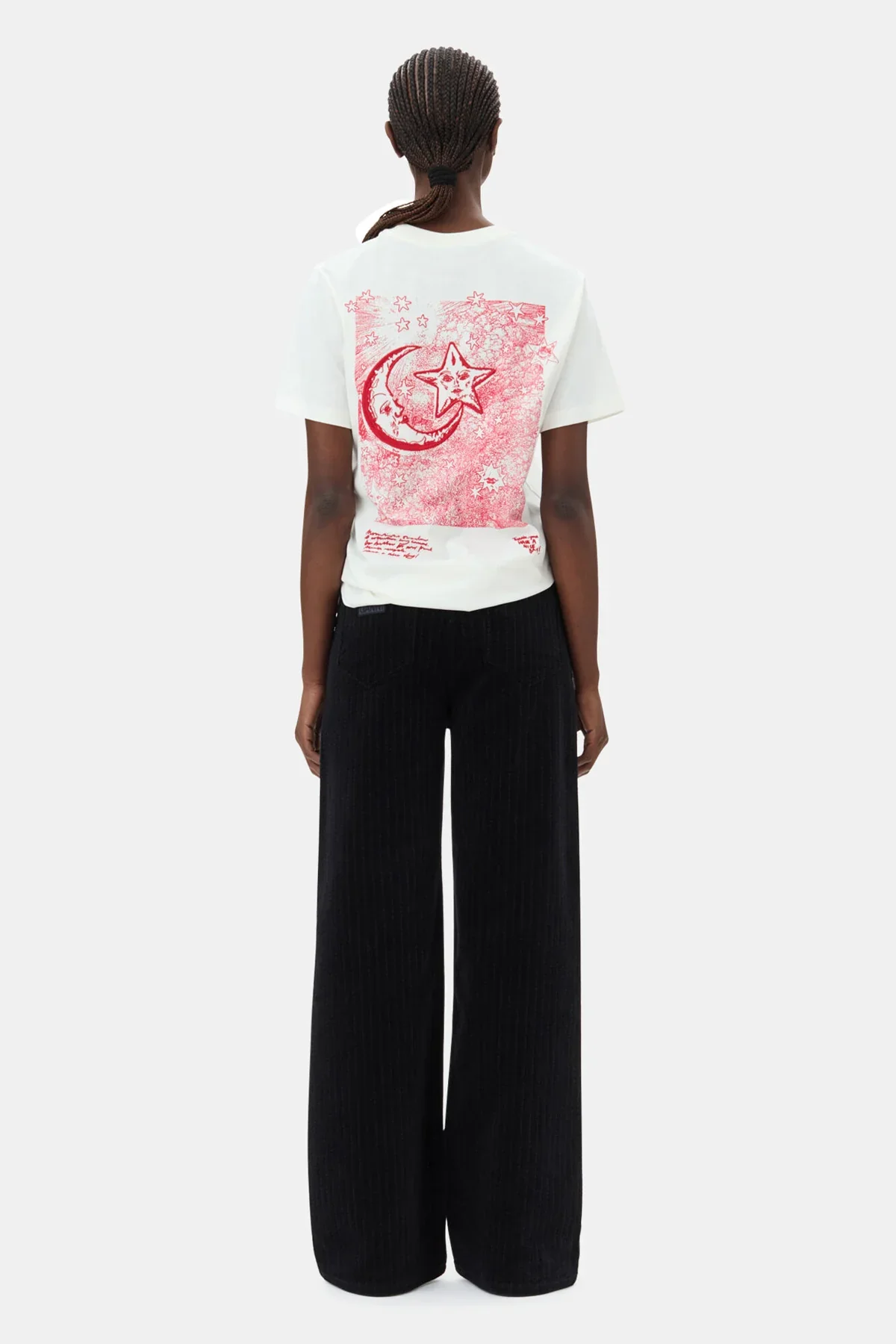 Camiseta Básica Holgada Con Póster Celestial - Image 4