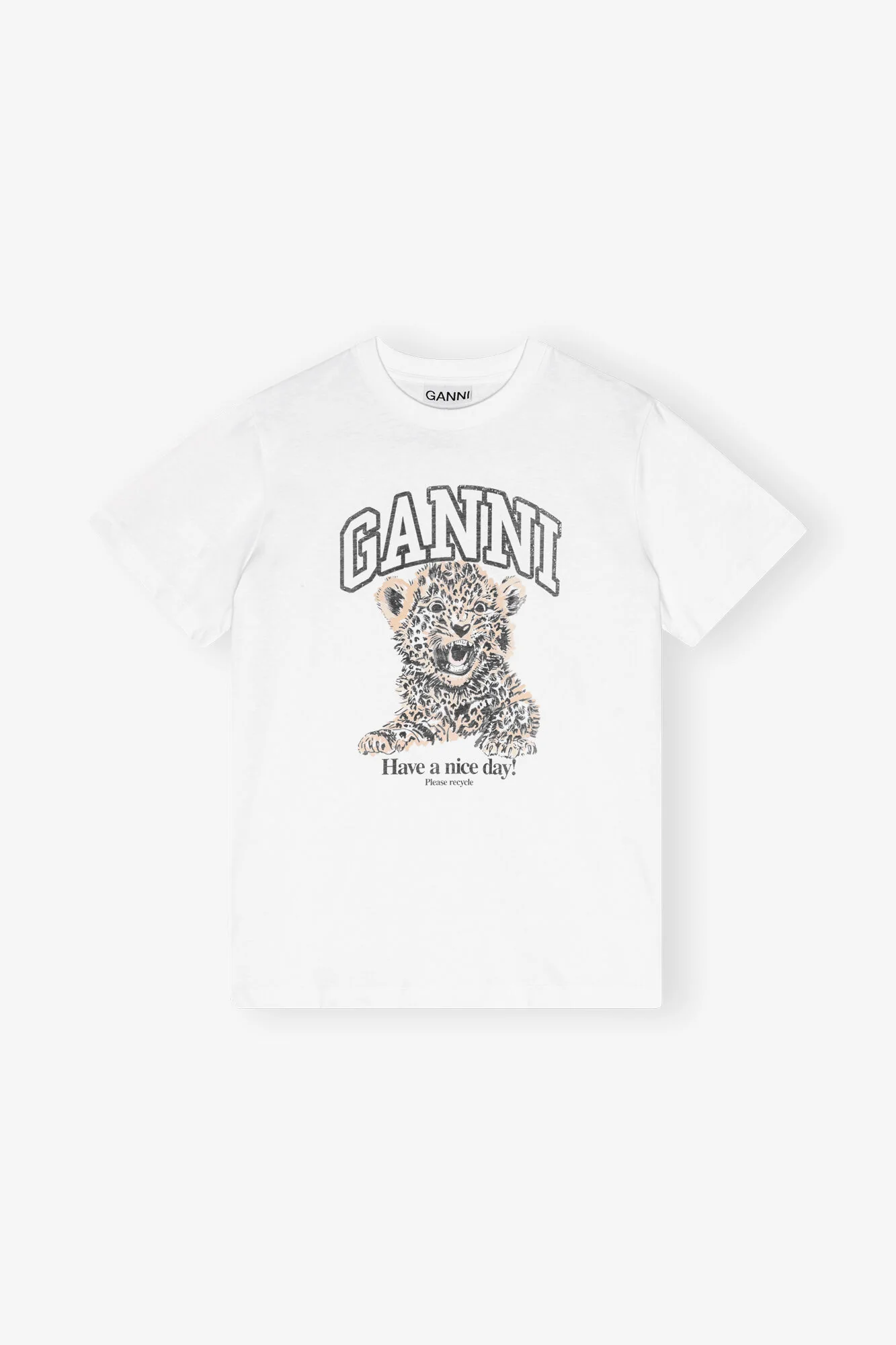 T-Shirt Básica Holgada De Leopardo - Image 3