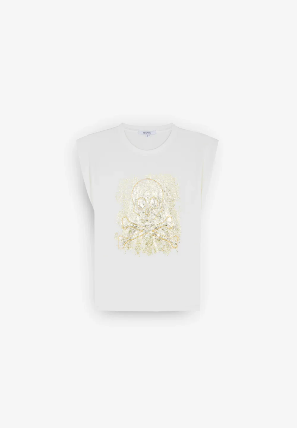 T-Shirt Foil Emb Skull Tee - Image 4