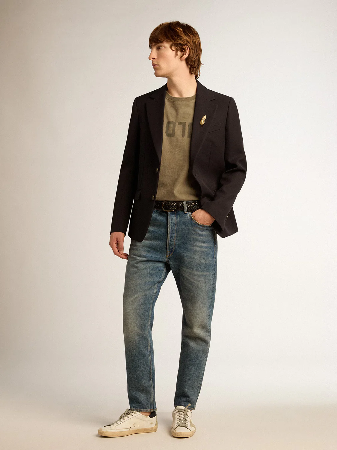 T-Shirt Golden Goose Distressed Hombre - Image 6