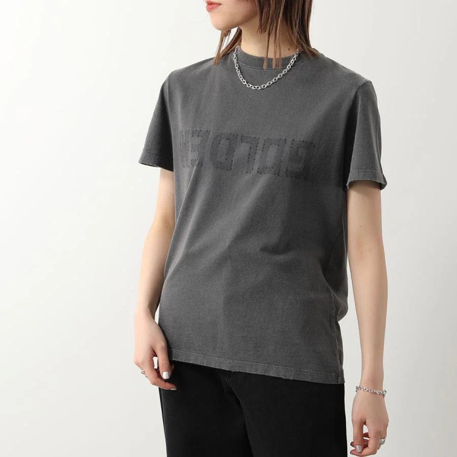 T-Shirt Golden W Reg Dist Cotton Jersey With Logo Mujer - Image 2