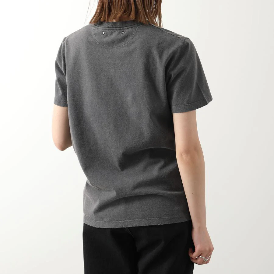 T-Shirt Golden W Reg Dist Cotton Jersey With Logo Mujer - Image 3