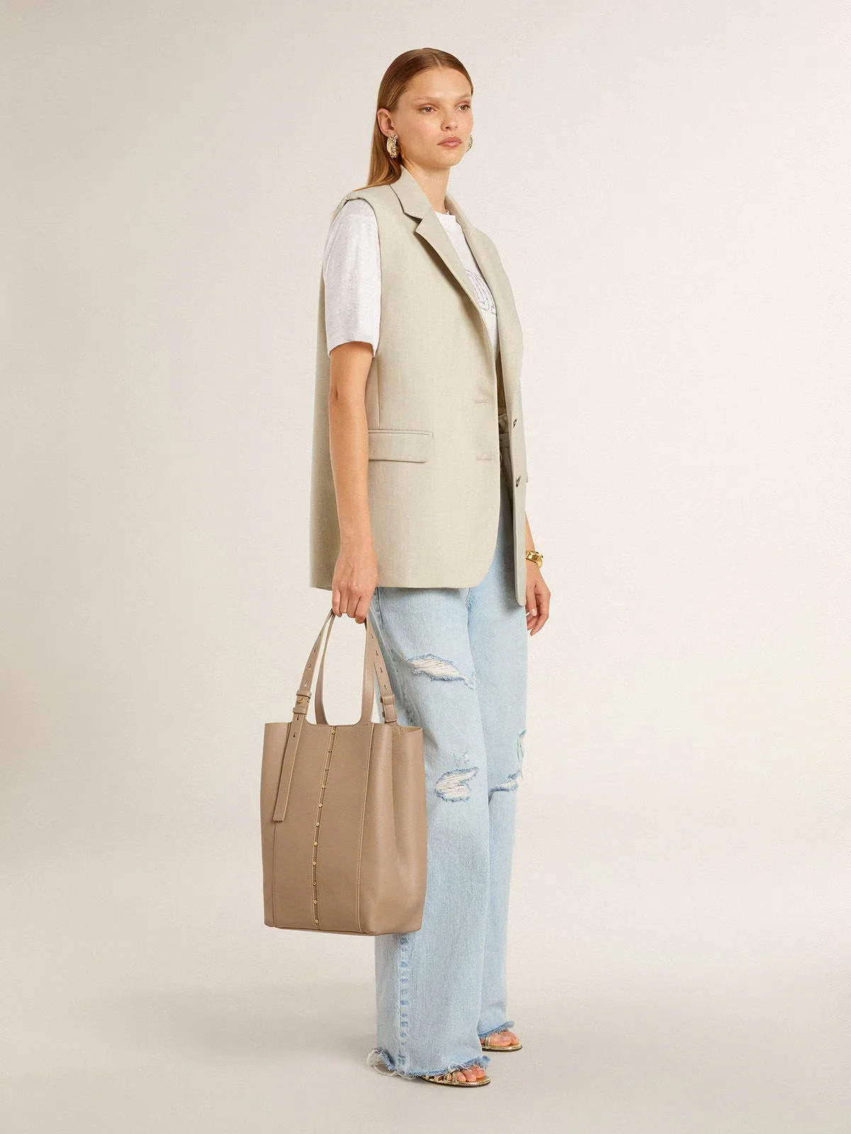 T-Shirt Journey Boxy Light Linen Jersey Printed Mujer - Image 5