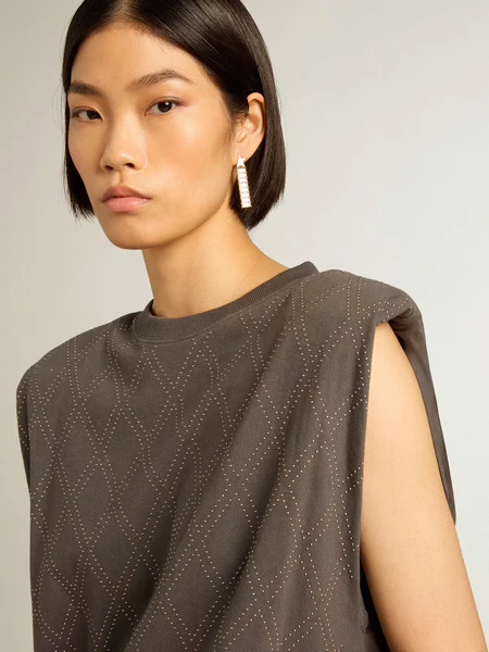 T-Shirt Golden Goose Journey Sleeveless Mujer - Image 4