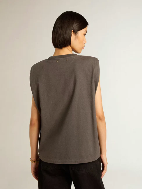 T-Shirt Golden Goose Journey Sleeveless Mujer - Image 5