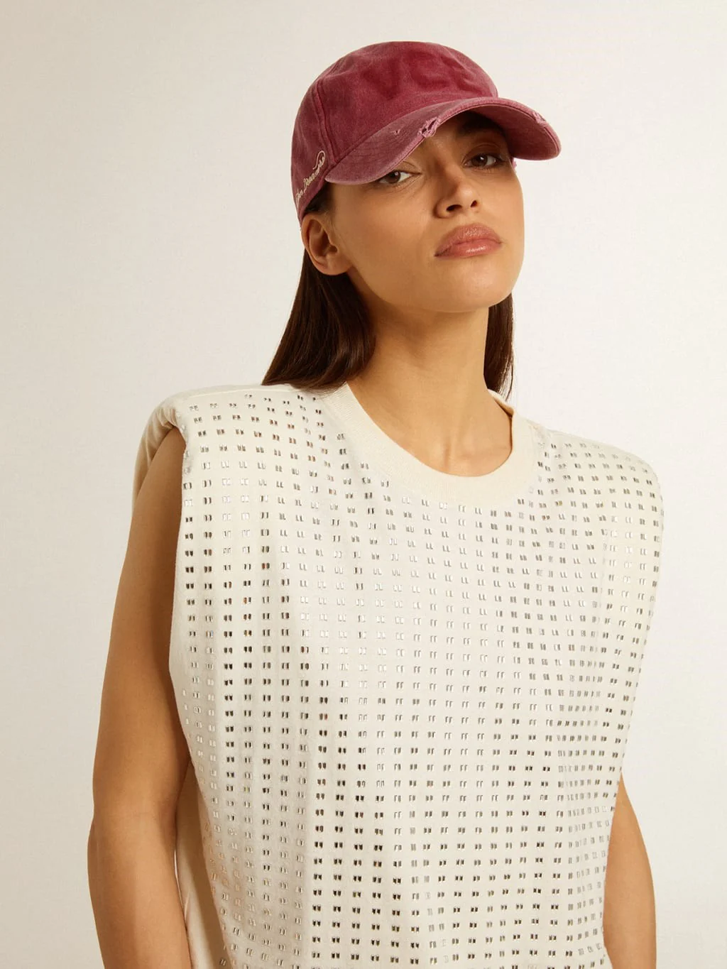 T-Shirt Golde Goose Journey Sleeveless Mujer - Image 4