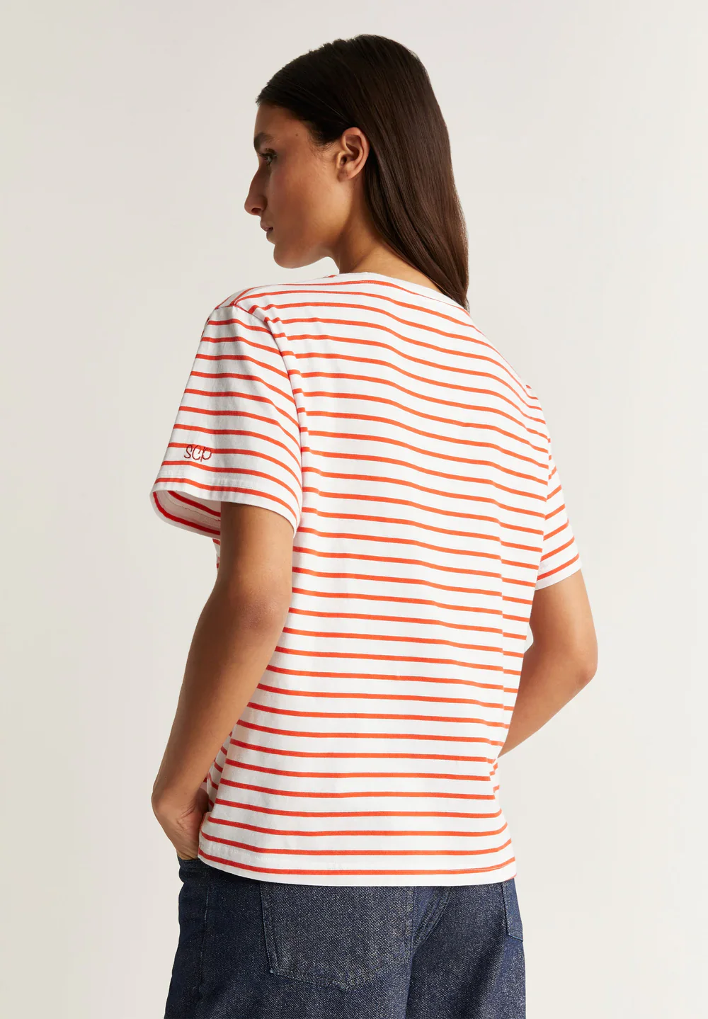 T-Shirt Pleat Stripes Tee - Image 3