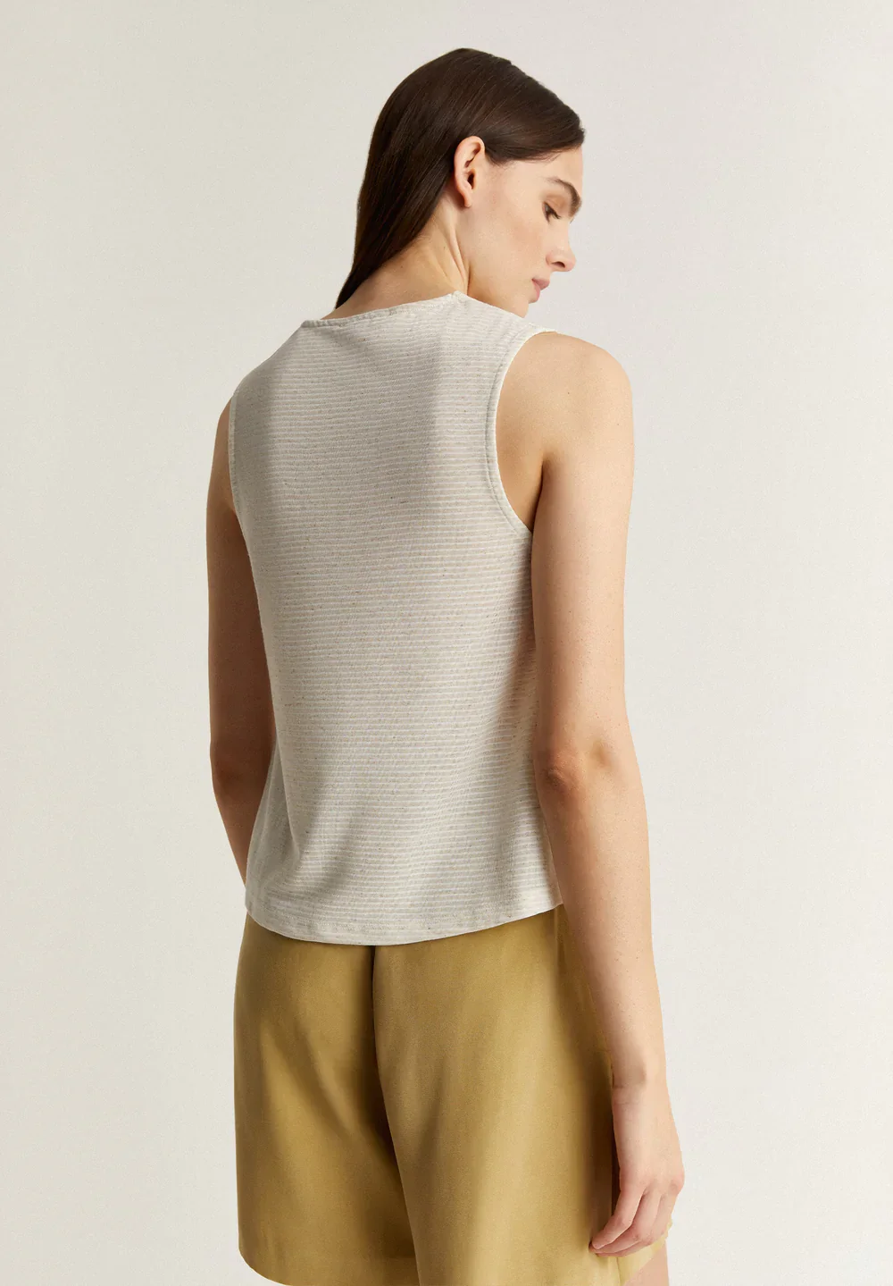T-Shirt Shoulder Stripes Knot Tee - Image 3