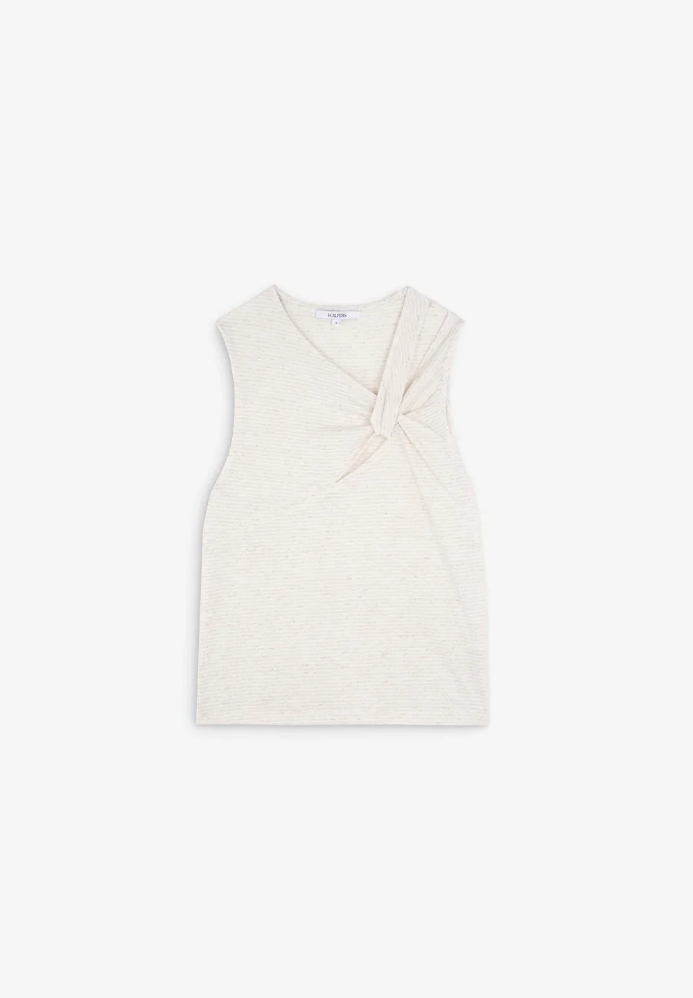 T-Shirt Shoulder Stripes Knot Tee - Image 6