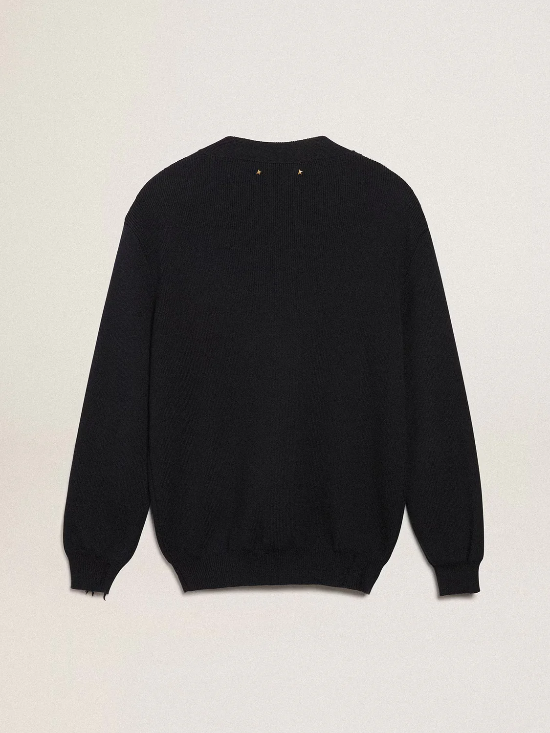 Cardigan Golden Goose Knit Distressed Cotton Hombre - Image 3