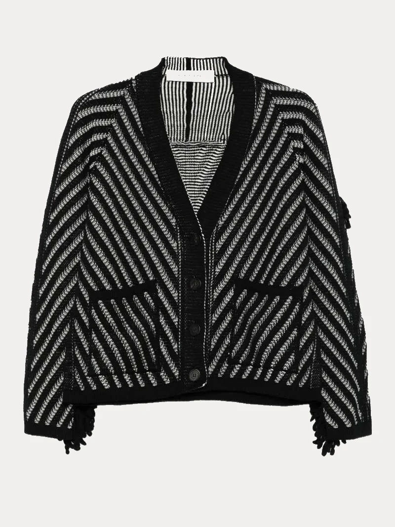 Cardigan Journey Olidia Knit Fringe Wool - Image 3