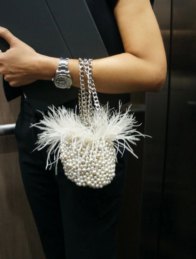 Cartera Crown Pearl White - Image 4