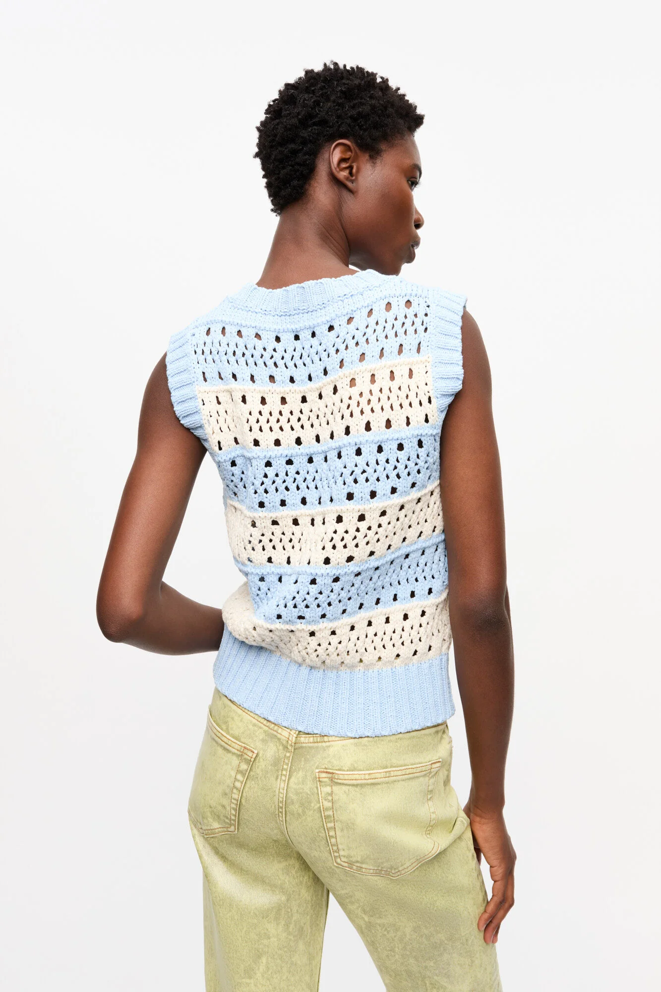 Chaleco Cotton Mix Striped - Image 3