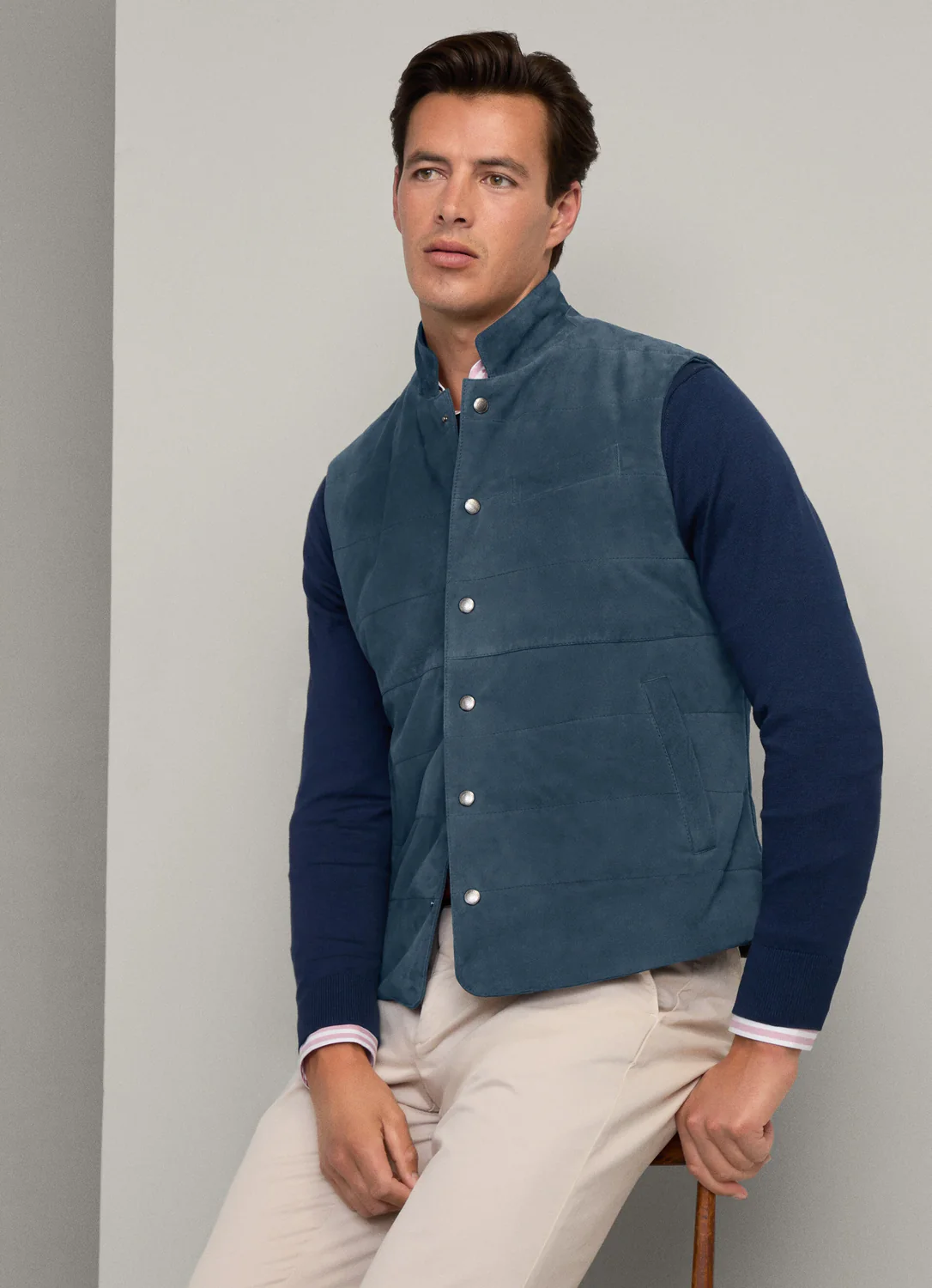 Chaleco Suede Regent Gilet - Image 4
