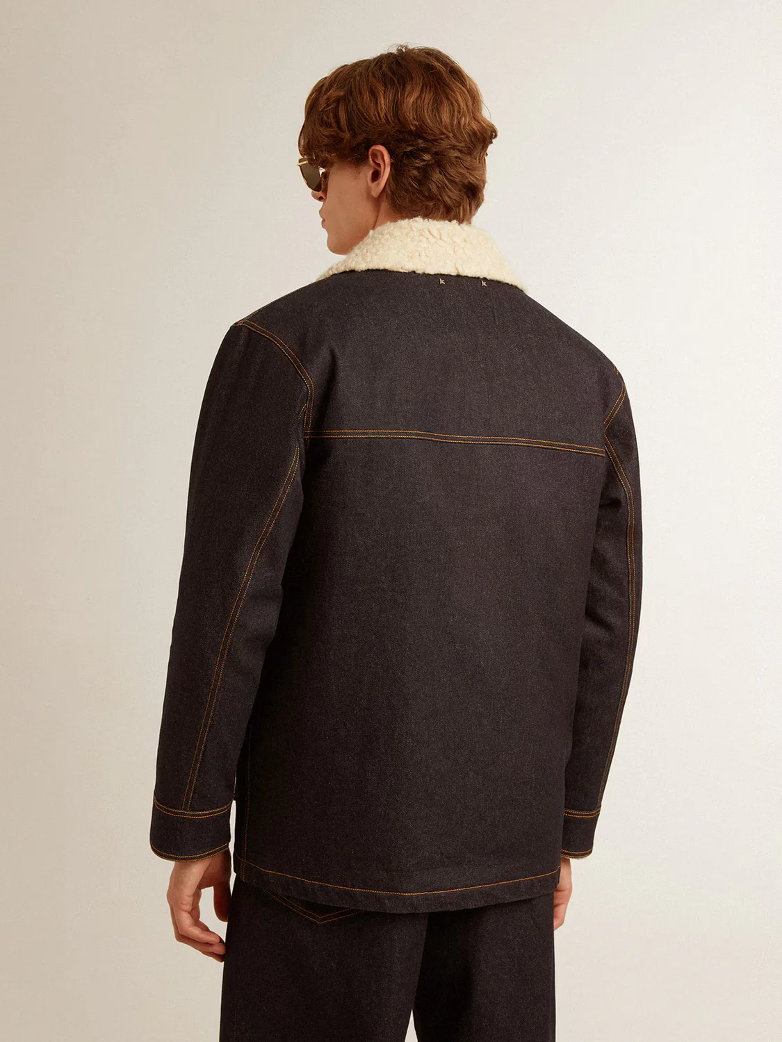 Chaqueta Golden Goose Caban One Wash Denime Hombre - Image 4