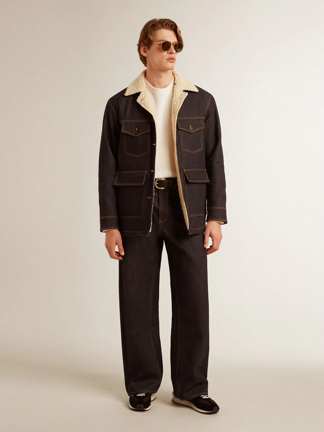 Chaqueta Golden Goose Caban One Wash Denime Hombre - Image 6