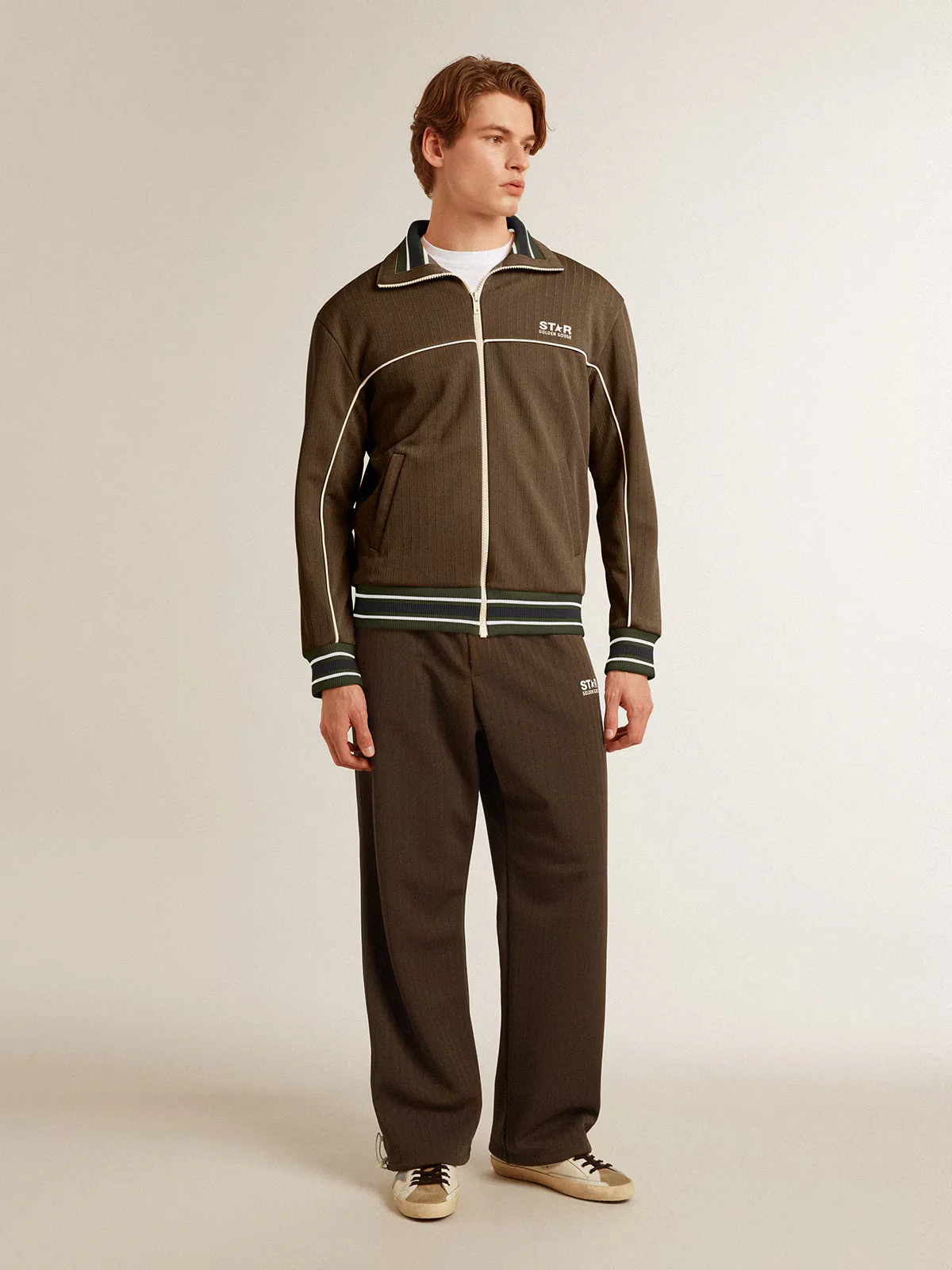 Chaqueta Golden Goose Star Zipped Raglan Track Hombre - Image 3
