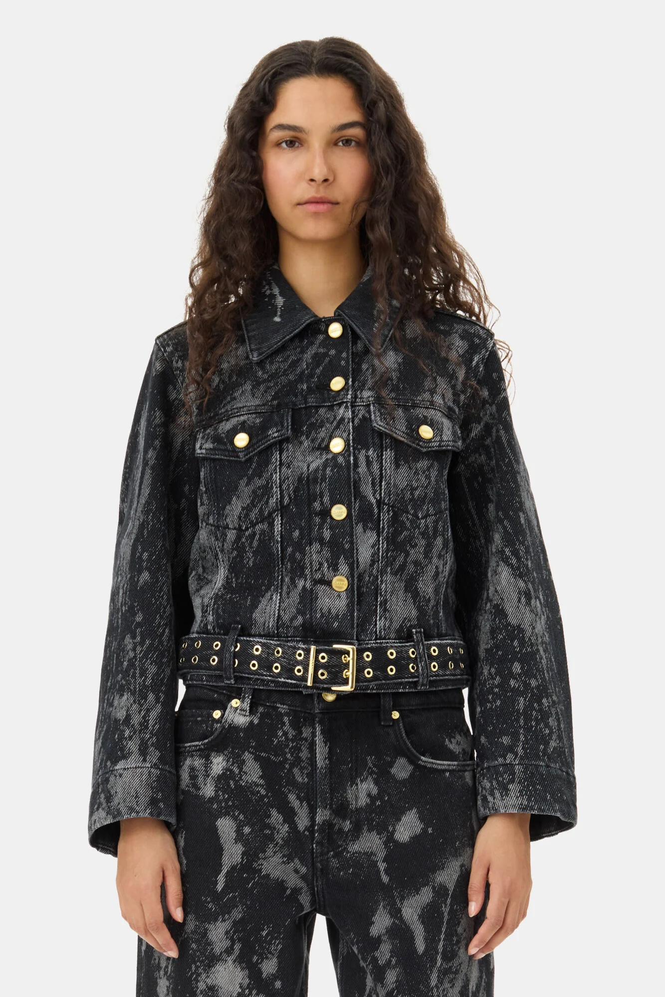 Chaqueta Heavy En Denim Belted - Image 4