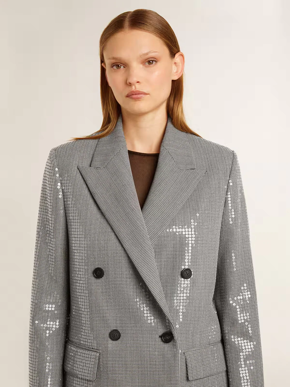Blazer Journey Boyfriend Db  Vw Micro Pied De Poule Mujer - Image 4