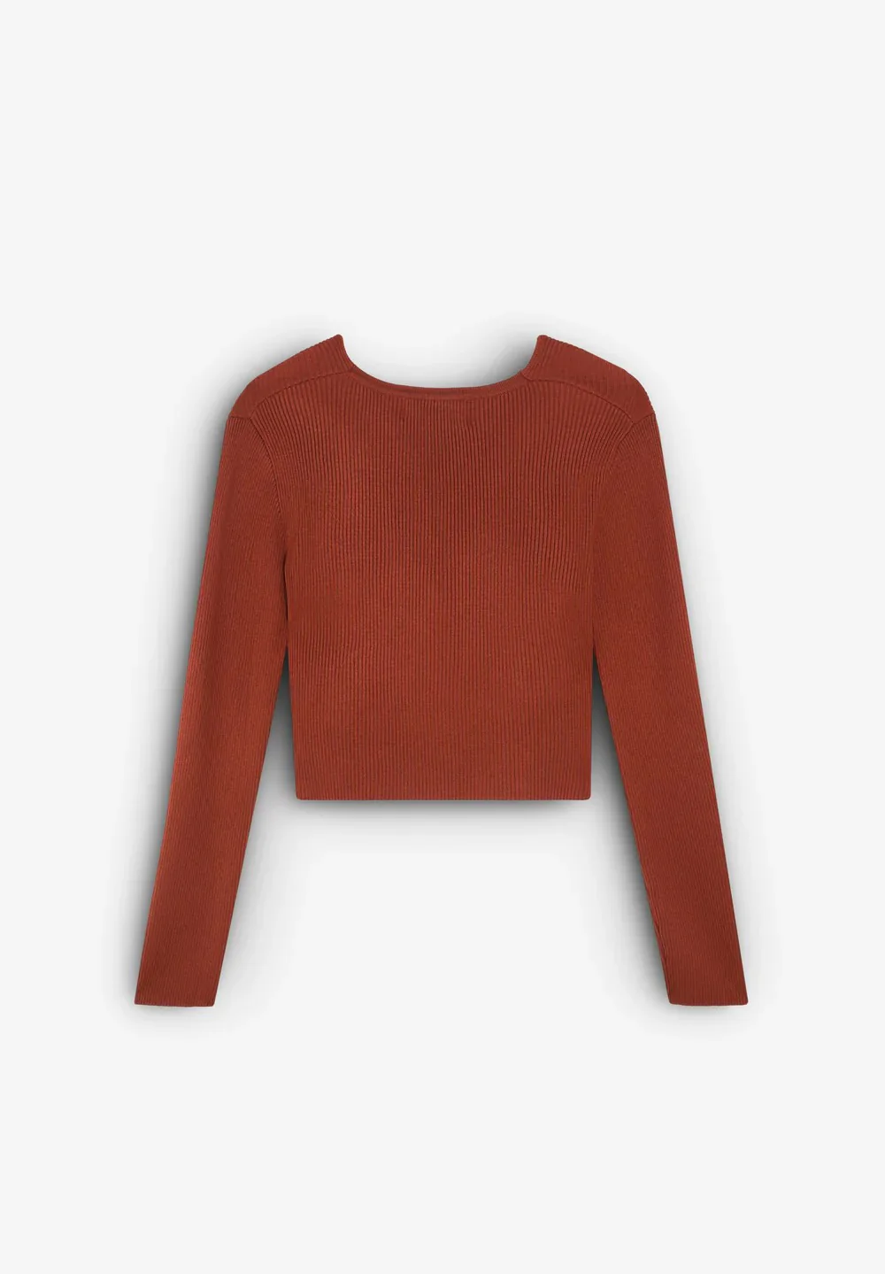 Crop Top Rib Crop Jumper - Image 3